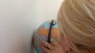 Blonde exchange student getting her wet pussy fucked hard by her prof