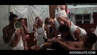 Dirty college chicks fucking on the pool table