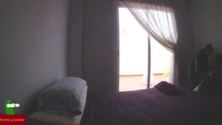 Routine: sex in bed. homemade voyeur taped my amateur gf with a hidden spy iv083