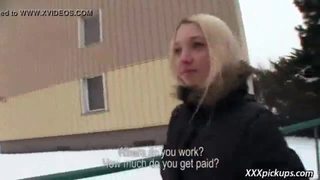 Public pickups - sexy euro girl fucks in public for money 30