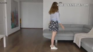 Real teen does her first casting