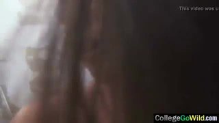 Wild girls (anitha & aruna) at college party have sex in group clip-11
