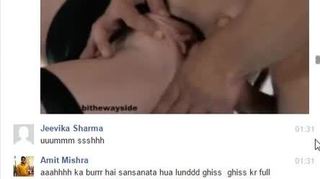 Real desi indian bhabhi jeevika sharma gets seduced and rough fucked on facebook chat